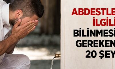 Abdest Nasıl Alınır?