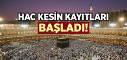 Hac Kayıtları Başladı