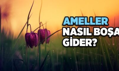 Salih Ameller Nasıl Boşa Gider?