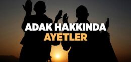 Adak ile İlgili Ayetler