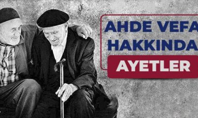 Ahde Vefa ile İlgili Ayetler