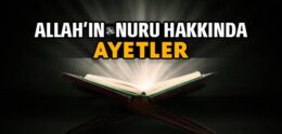 Allah’ın Nuru ile İlgili Ayetler