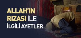 Allah’ın Rızası ile İlgili Ayetler