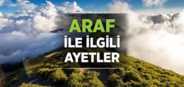 Araf ile İlgili Ayetler