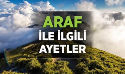 Araf ile İlgili Ayetler