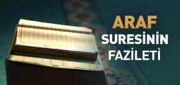 Araf Suresinin Fazileti