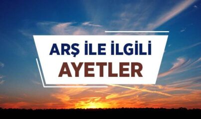 Arş ile İlgili Ayetler