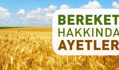 Bereket ile İlgili Ayetler