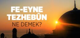 Fe Eyne Tezhebun Ne Demek?