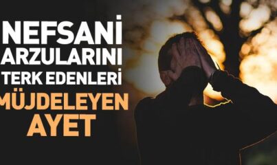 Nefsani Arzularını Terk Edenleri Müjdeleyen Ayet